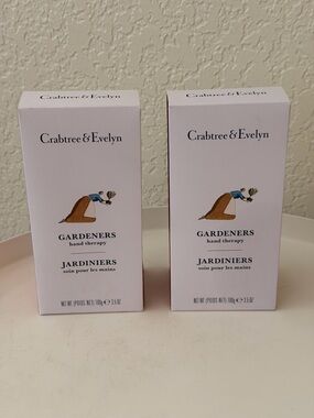 Crabtree & Evelyn Gardeners Hand Therapy Cream Lotion Full Size New Lot of 2